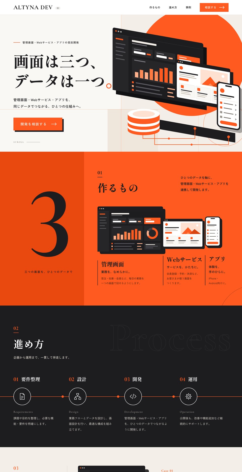 システム開発のサイト